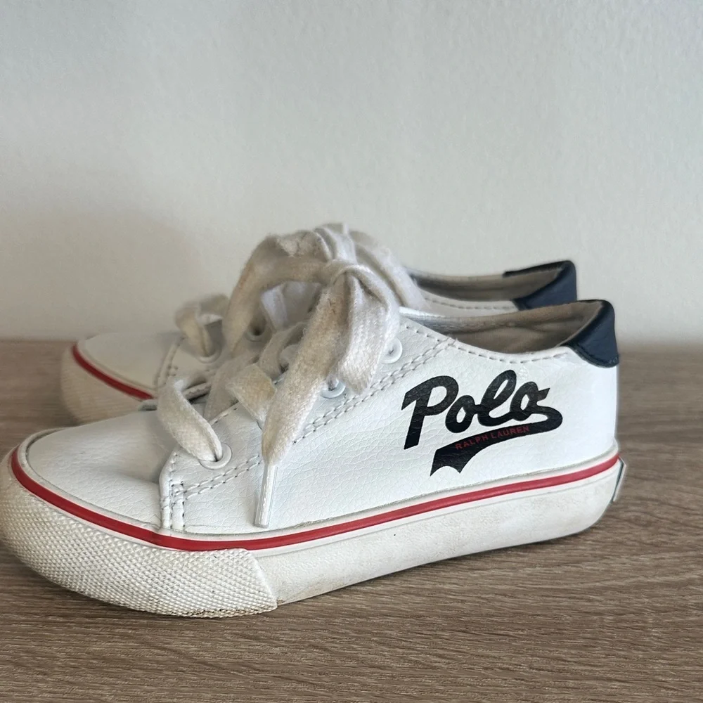 Ralph Lauren Polo Kids' Fantor III Script sneakers Leather 8